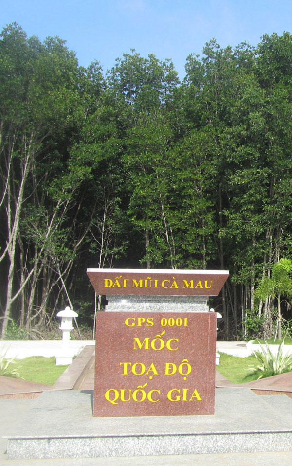 Cột mốc tọa độ quốc gia ở Cà Mau