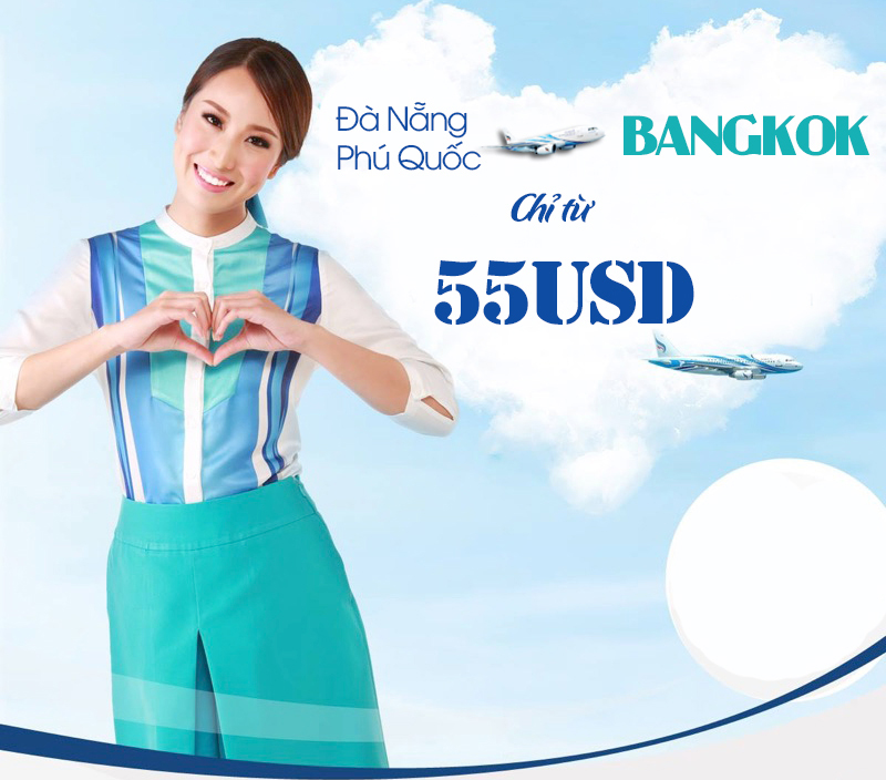 Bangkok Airways khuyến mãi vé mãy bay giá rẻ đi Thái Lan chỉ từ 55usd