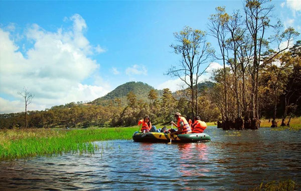 Chèo thuyền hồ tuyền lâm