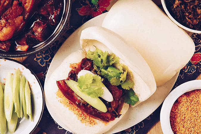 4. Phiên bản hamnurger Gua Bao (Bánh bao kẹp thịt)